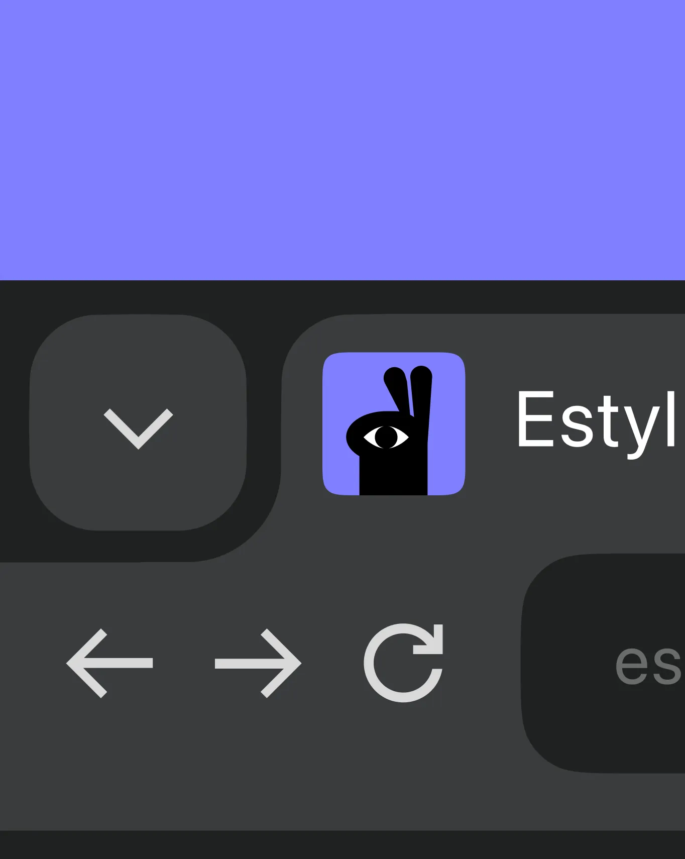 Estyl app icon shown on iOS multitasking switcher